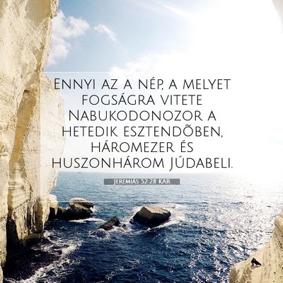 Jeremiás 52:28 KAR Bibliai verskép