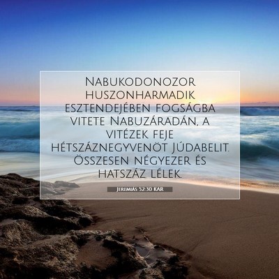 Jeremiás 52:30 KAR Bibliai verskép