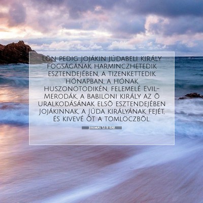 Jeremiás 52:31 KAR Bibliai verskép