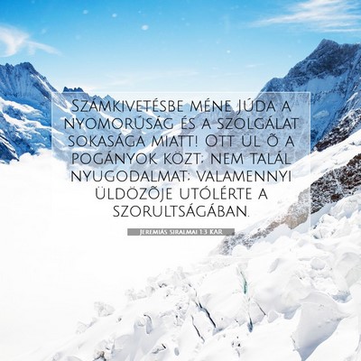 Jeremiás siralmai 1:3 Bibliai vers magyarázata