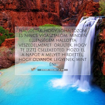 Jeremiás siralmai 1:21 Bibliai vers magyarázata