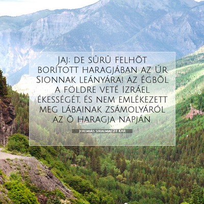 Jeremiás siralmai 2:1 KAR Bibliai verskép