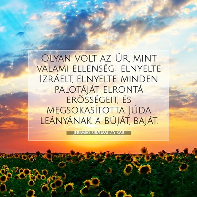 Jeremiás siralmai 2:5 KAR Bibliai verskép