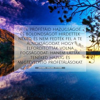 Jeremiás siralmai 2:14 KAR Bibliai verskép