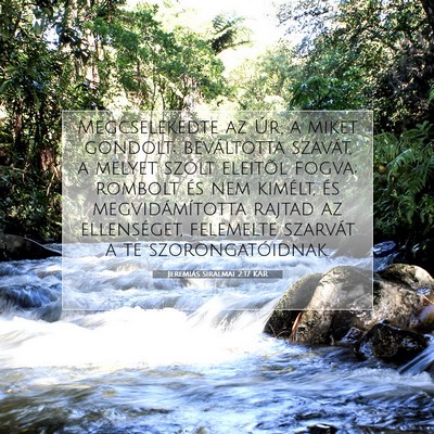Jeremiás siralmai 2:17 KAR Bibliai verskép
