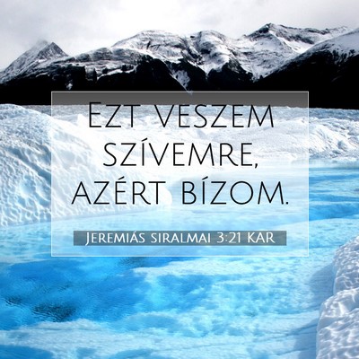 Jeremiás siralmai 3:21 KAR Bibliai verskép
