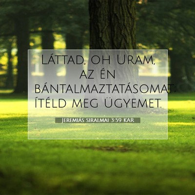 Jeremiás siralmai 3:59 KAR Bibliai verskép