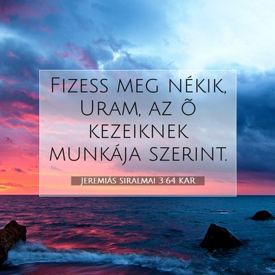 Jeremiás siralmai 3:64 Bibliai vers magyarázata