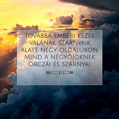 Ezékiel 1:8 Bibliai vers magyarázata