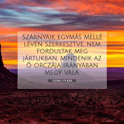 Ezékiel 1:9 Bibliai vers magyarázata