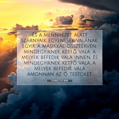Ezékiel 1:23 Bibliai vers magyarázata