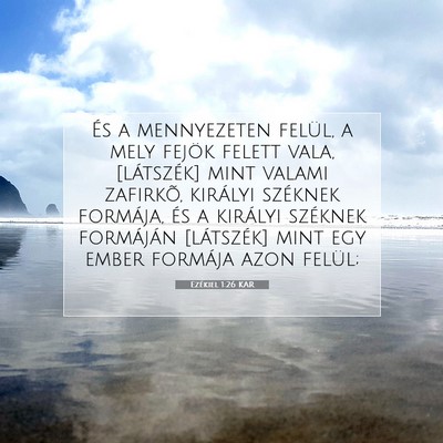 Ezékiel 1:26 Bibliai vers magyarázata
