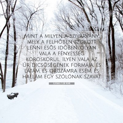 Ezékiel 1:28 Bibliai vers magyarázata