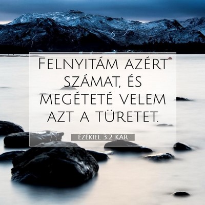 Ezékiel 3:2 Bibliai vers magyarázata