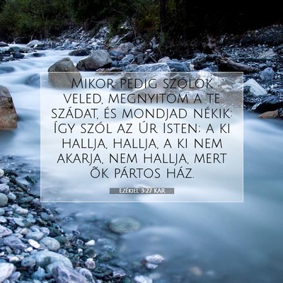 Ezékiel 3:27 Bibliai vers magyarázata