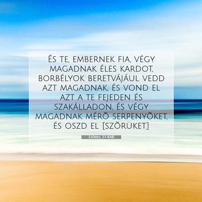 Ezékiel 5:1 KAR Bibliai verskép