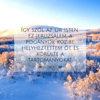 Ezékiel 5:5 Bibliai vers magyarázata