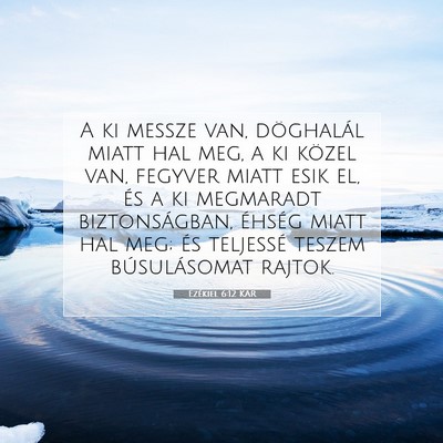 Ezékiel 6:12 Bibliai vers magyarázata