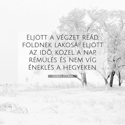Ezékiel 7:7 Bibliai vers magyarázata