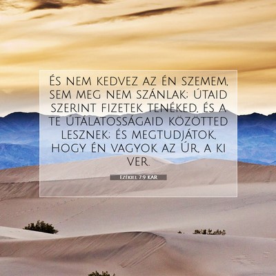 Ezékiel 7:9 Bibliai vers magyarázata