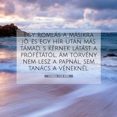 Ezékiel 7:26 Bibliai vers magyarázata