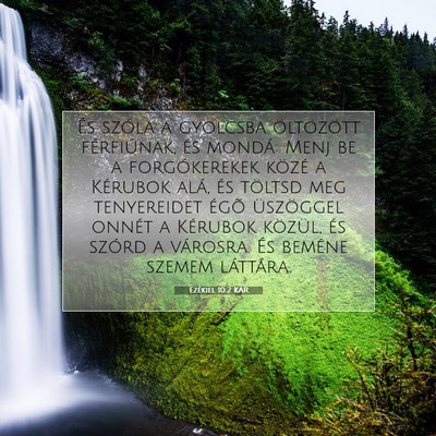 Ezékiel 10:2 KAR Bibliai verskép