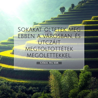 Ezékiel 11:6 Bibliai vers magyarázata
