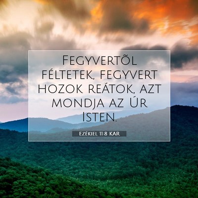 Ezékiel 11:8 Bibliai vers magyarázata