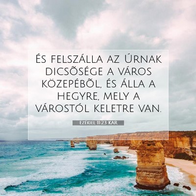 Ezékiel 11:23 Bibliai vers magyarázata