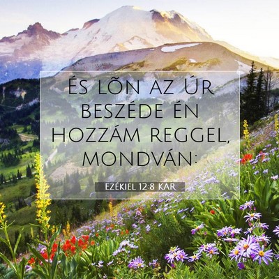 Ezékiel 12:8 Bibliai vers magyarázata