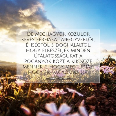 Ezékiel 12:16 Bibliai vers magyarázata