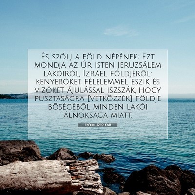 Ezékiel 12:19 Bibliai vers magyarázata