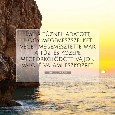Ezékiel 15:4 Bibliai vers magyarázata