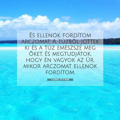 Ezékiel 15:7 Bibliai vers magyarázata