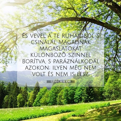 Ezékiel 16:16 Bibliai vers magyarázata