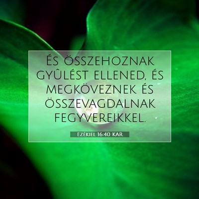 Ezékiel 16:40 Bibliai vers magyarázata