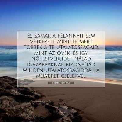 Ezékiel 16:51 KAR Bibliai verskép