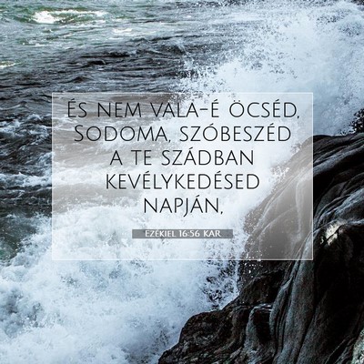 Ezékiel 16:56 Bibliai vers magyarázata