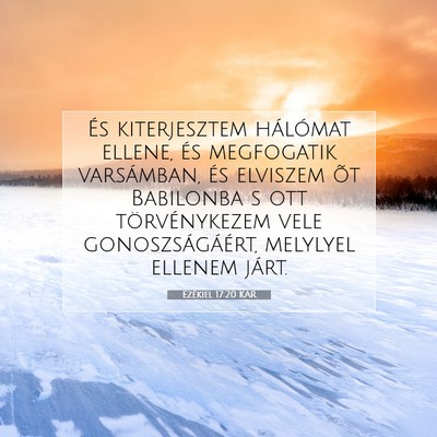 Ezékiel 17:20 Bibliai vers magyarázata