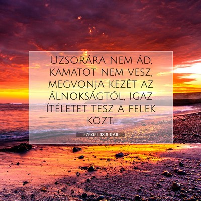 Ezékiel 18:8 Bibliai vers magyarázata