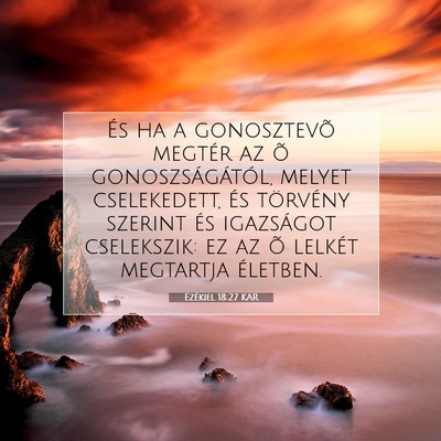 Ezékiel 18:27 Bibliai vers magyarázata