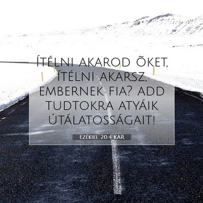 Ezékiel 20:4 Bibliai vers magyarázata