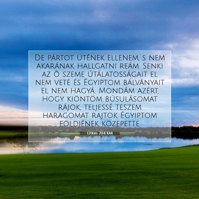 Ezékiel 20:8 Bibliai vers magyarázata