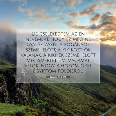 Ezékiel 20:9 Bibliai vers magyarázata