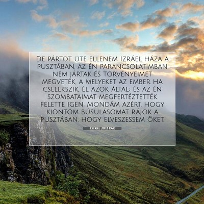 Ezékiel 20:13 Bibliai vers magyarázata
