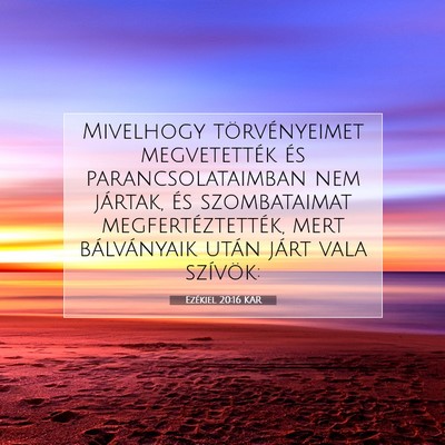 Ezékiel 20:16 Bibliai vers magyarázata
