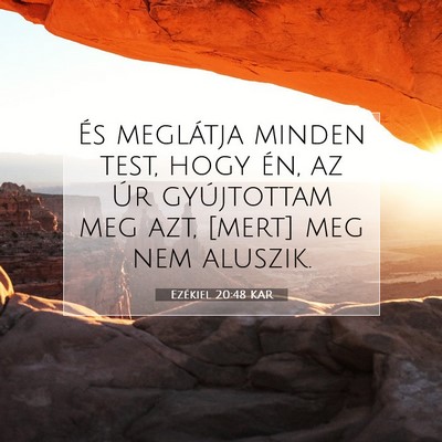 Ezékiel 20:48 Bibliai vers magyarázata