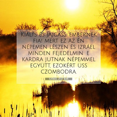 Ezékiel 21:12 Bibliai vers magyarázata
