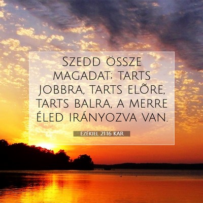 Ezékiel 21:16 Bibliai vers magyarázata