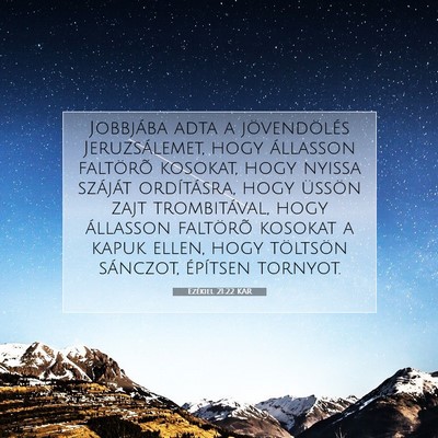 Ezékiel 21:22 Bibliai vers magyarázata